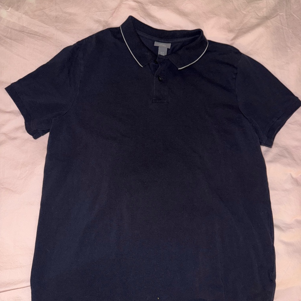 H&M Blue Polo Shirt Classic Style